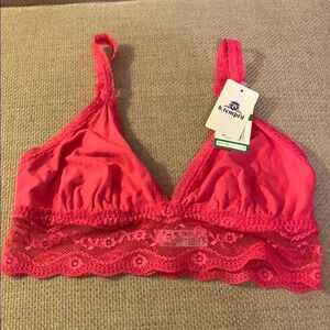 Wacoal Lace Bra B.Tempt’D Bra Fuchsia Pink Size Large New